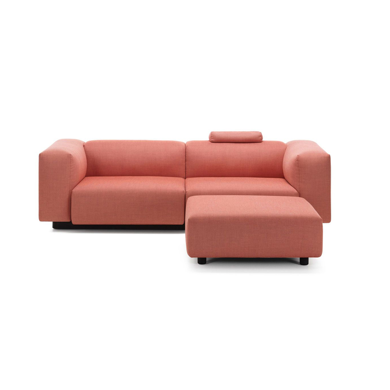 Soft Modular Sofa Two-seater, Ottoman