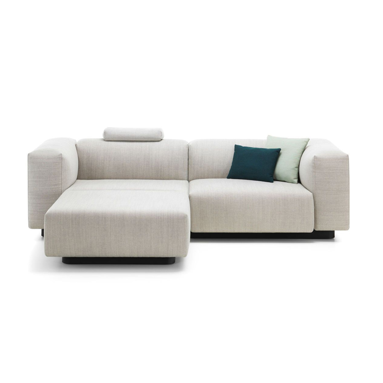 Soft Modular Sofa Two-seater, Chaise Longue