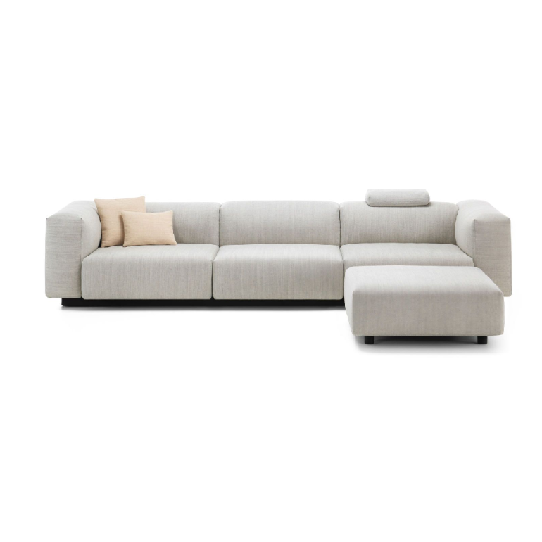 Soft Modular Sofa Three-seater, Ottoman